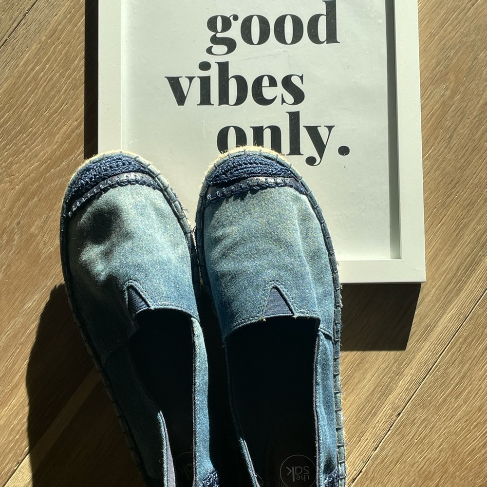 The Sak Denim Blue Slip-On Espadrilles